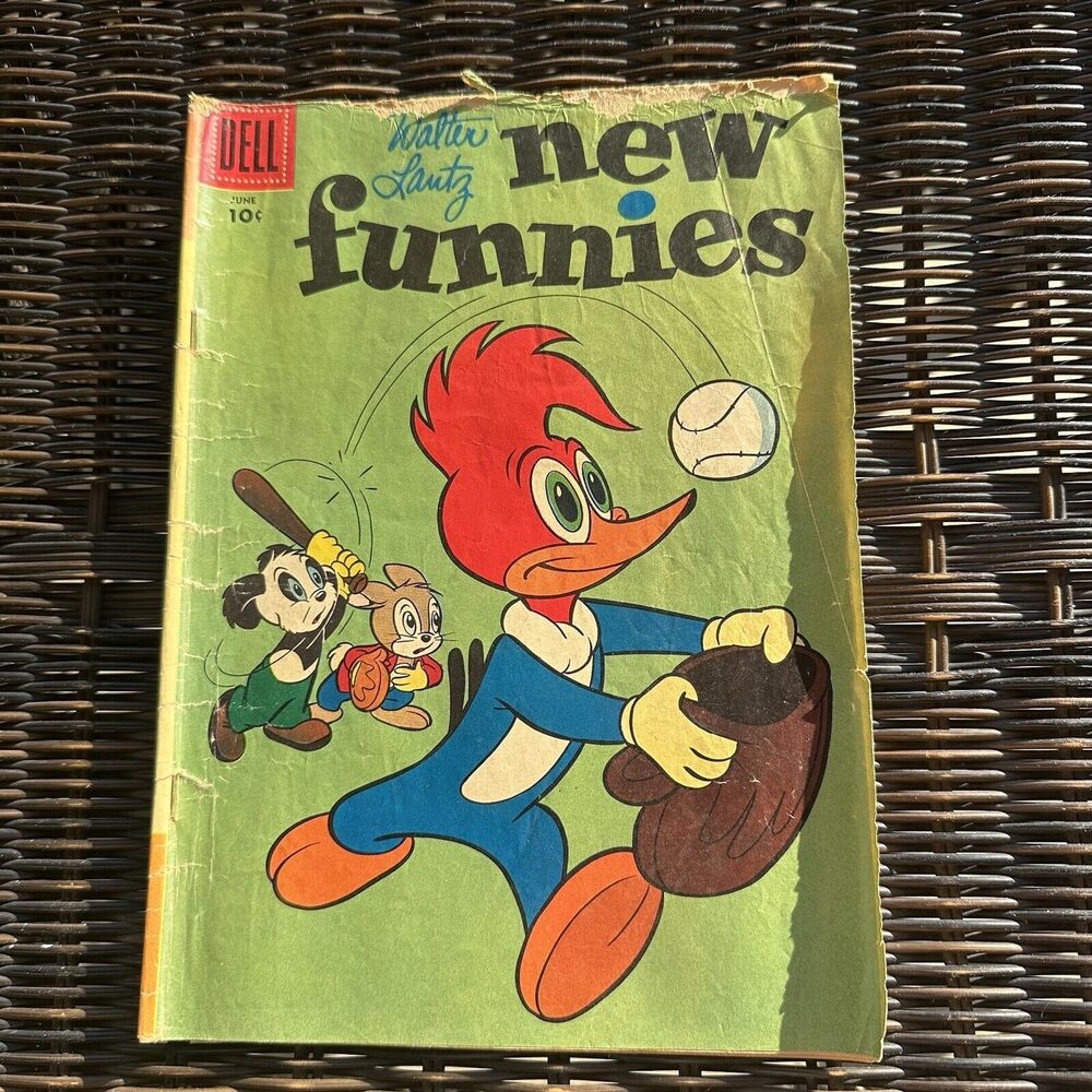 Vintage Dell Comic Walter Lantz Funnies No. 232 June 1956